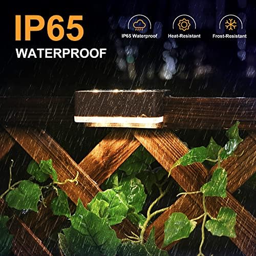 Solpex Solar Deck Lights - 12 Pack Waterproof LED Fence Stair Lights