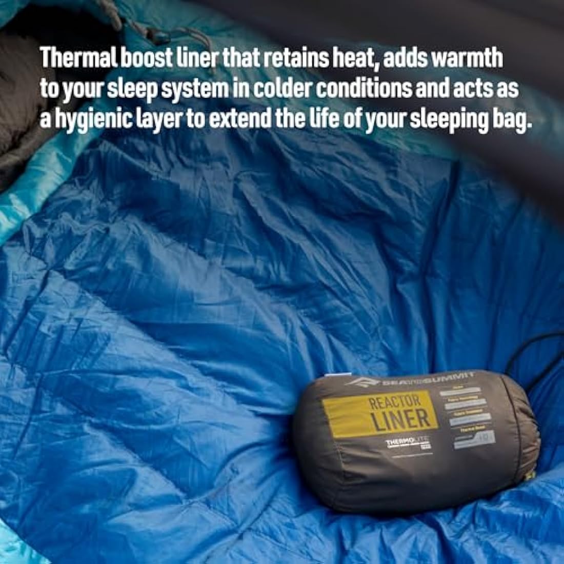 Sea to Summit Reactor Thermal Mummy Sleeping Bag Liner – Thermolite