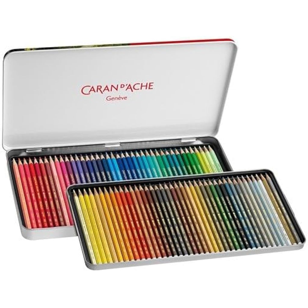 Caran d'Ache Prismalo Watercolor Pencils - 80 Assorted Colours Tin
