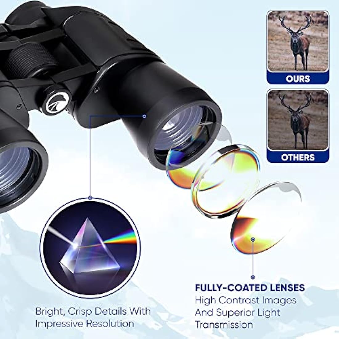 Praktica Falcon 8x40mm Porro Prism Binoculars – Lightweight Field Optics