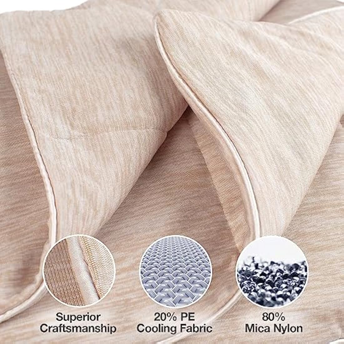 PetFusion Premium Pet Cooling Blanket | Washable & Lightweight – Brown, Large