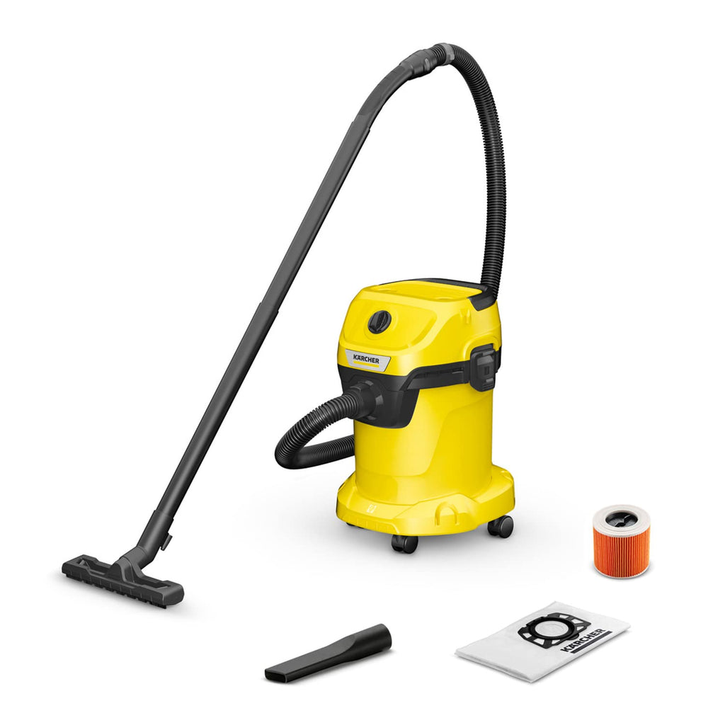 Kärcher WD 3 Wet & Dry Vacuum Cleaner – 1000W, 17L Plastic Container