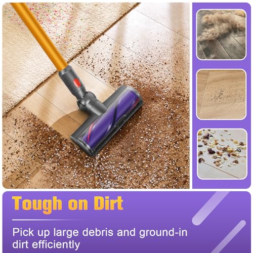 MOPEI Direct Drive Cleaner Head for Dyson V7 V8 V10 V11 V15 Vacuums