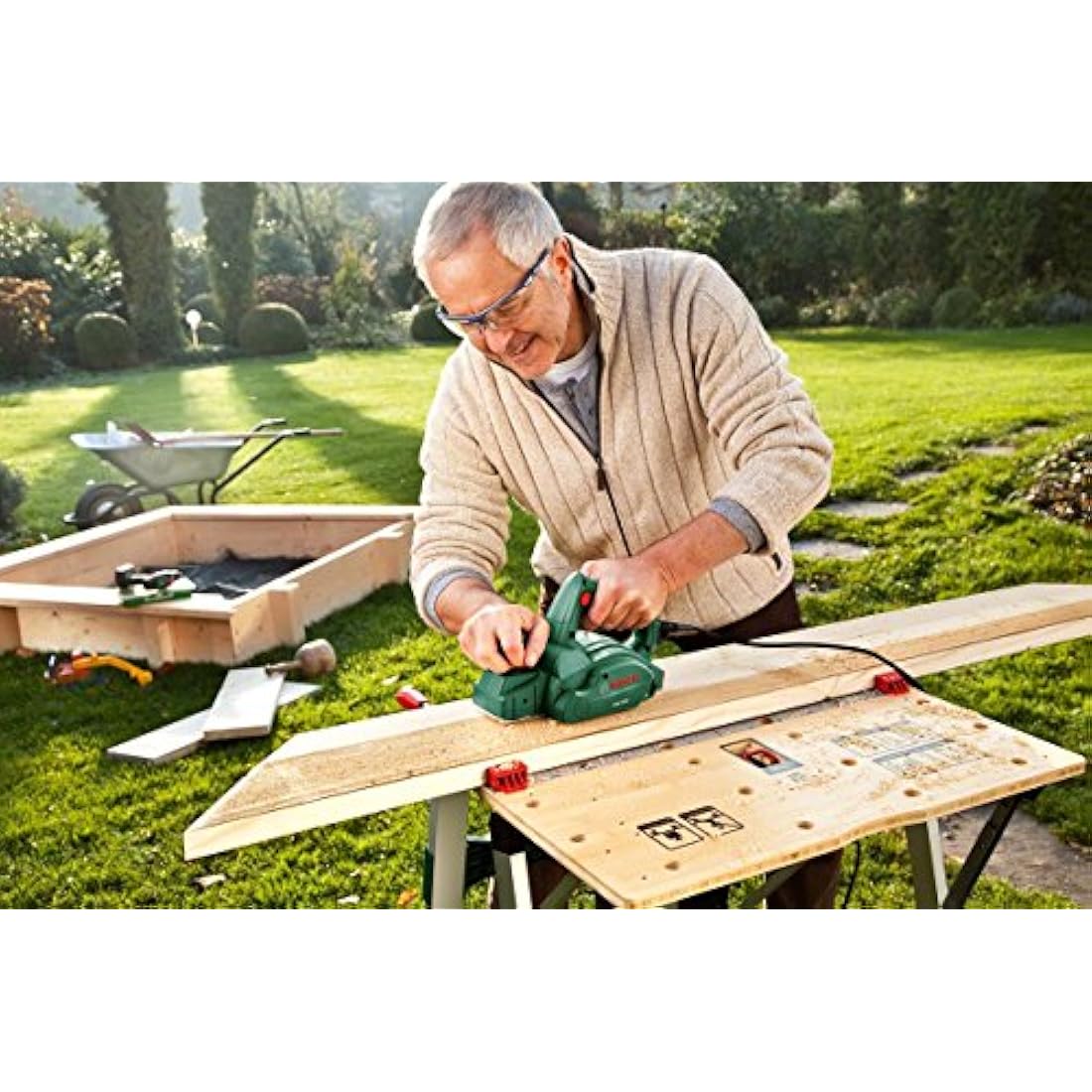 Bosch PHO 1500 Electric Planer – 550W Woodrazor Surface Finisher