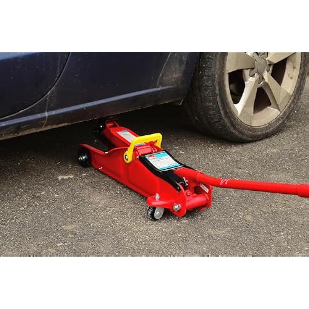 Hilka 2 Tonne Low Profile Trolley Jack – Heavy Duty Steel Car Lift