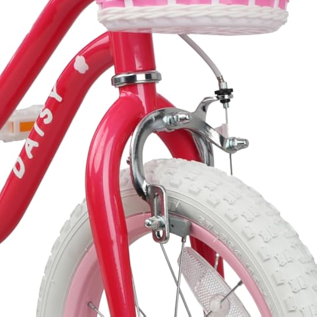 Glerc Daisy 16 Inch Girls Bike with Training Wheels and Basket