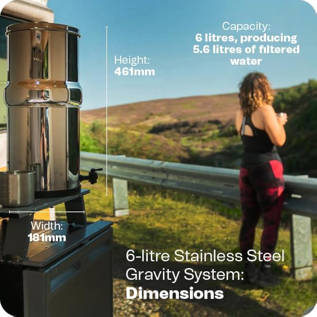 British Berkefeld 6L Stainless Steel Gravity Water Filter | 2 Ultra Sterasyl