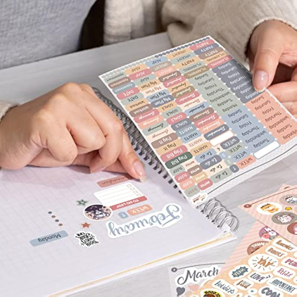Planner Sticker Set | 2500+ Pcs 32 Sheets for Bullet Journals