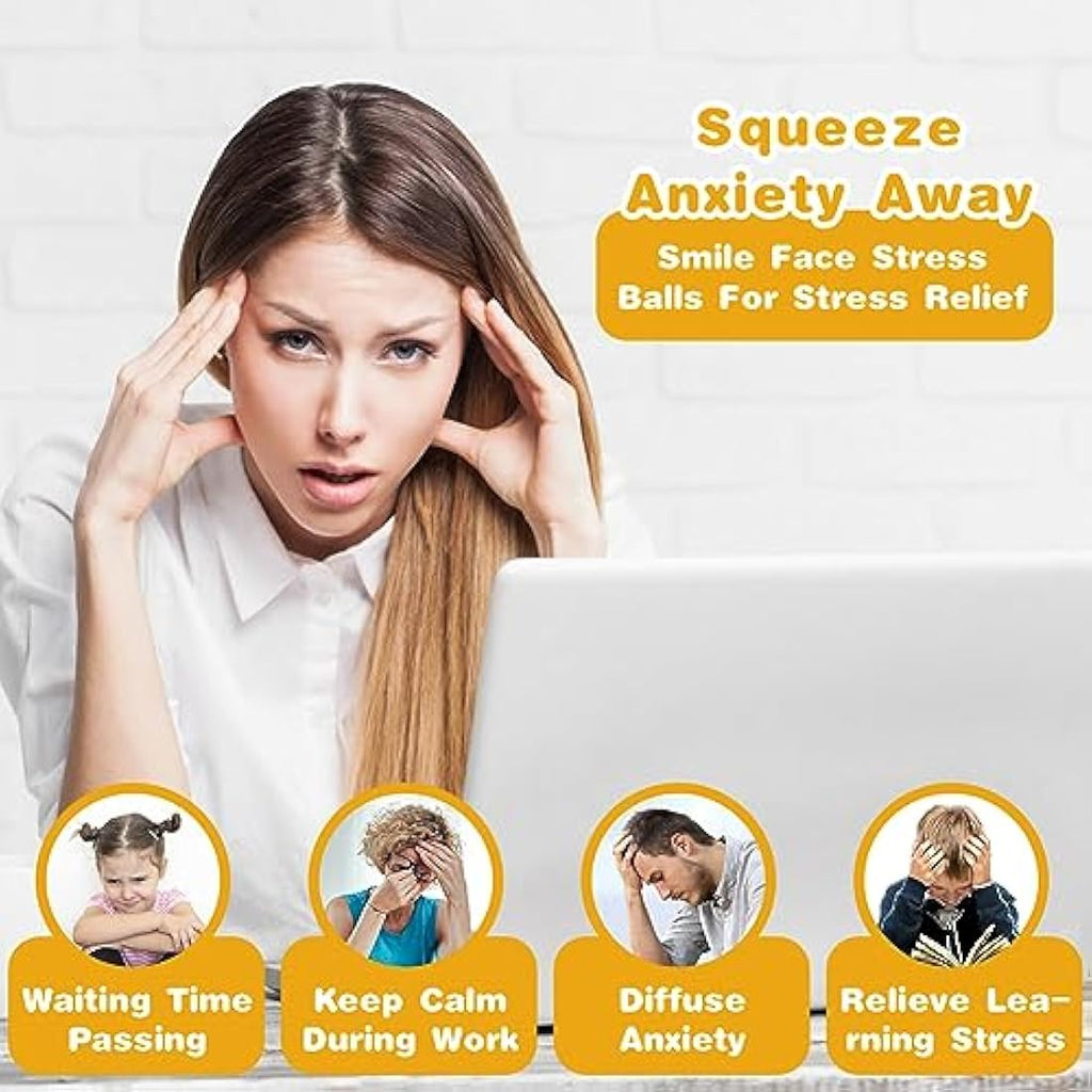 Heart Squeeze Stress Balls – 4 Pack Sensory Fidget Toys