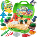 Dear Deer Dinosaur Color Dough Play Set – 26 Pcs Kids Pretend Toy Kit