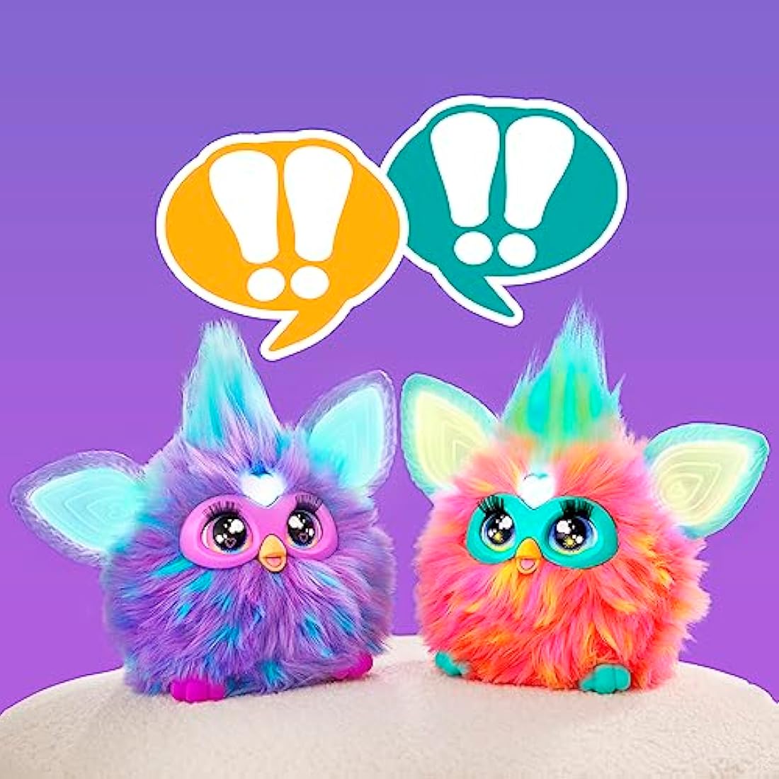 Furby Coral - Juguete Interactivo de Peluche con Voz y Luces (Español)