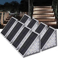 Adyos Solar Step Lights – 8-Pack IP67 Waterproof Outdoor Deck Lights
