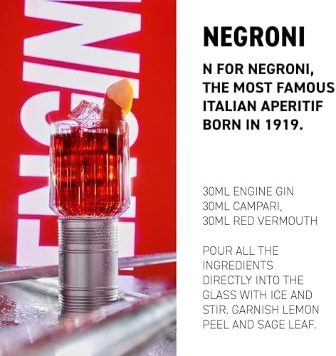 Engine Italian Organic Gin – 70cl London Dry with Sage and Lemon