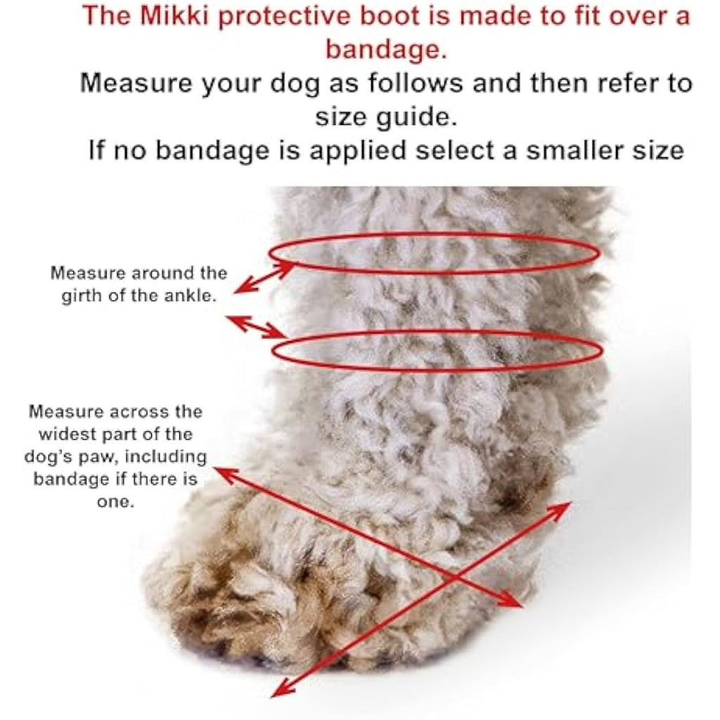 Mikki Protective Dog Boot – Weatherproof Injured Paw Cover – Size 2