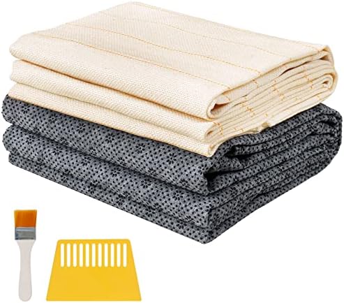ROCKY&CHAO Tufting Cloth Kit | 79x59 Monk Cloth & Non-Slip Backing
