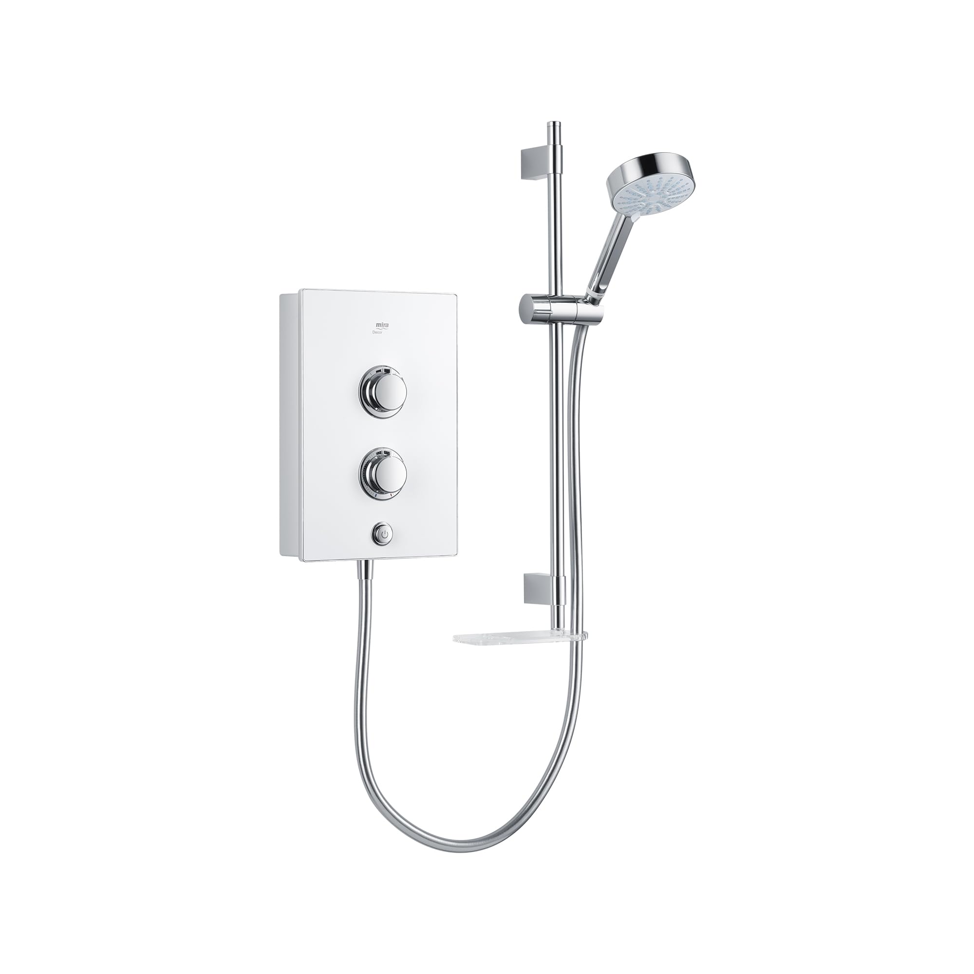 Mira Decor 9.5kW Electric Shower – White Single Outlet | 1.1894.008