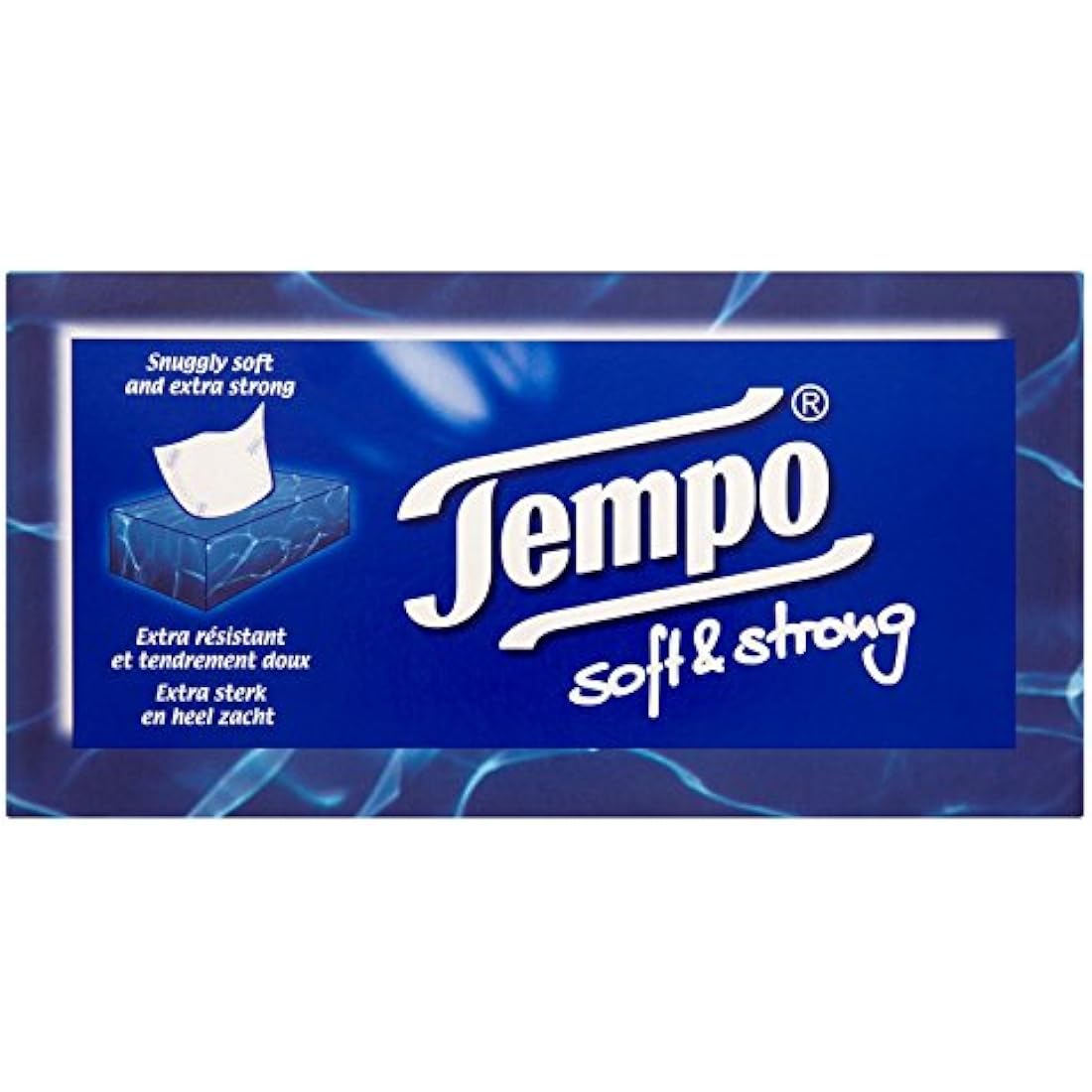 Tempo Soft & Strong White Handkerchiefs - 12 Packs of 80 Tissues