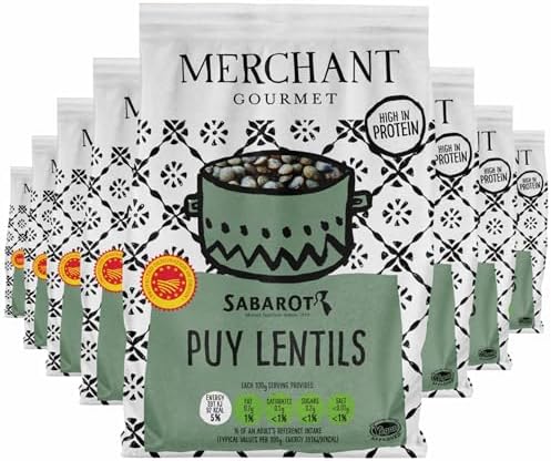 Merchant Gourmet Puy Lentils – High Protein Vegan Legumes – 8 x 300g