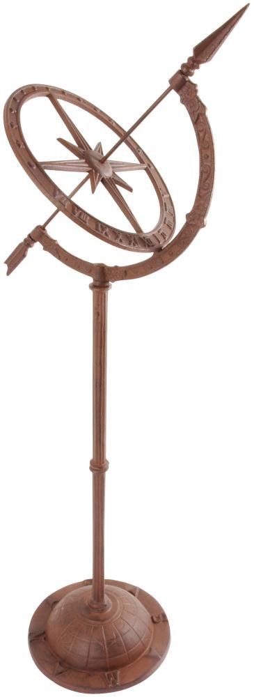 Cast Iron Sundial on Stand – 92cm High Garden Ornament