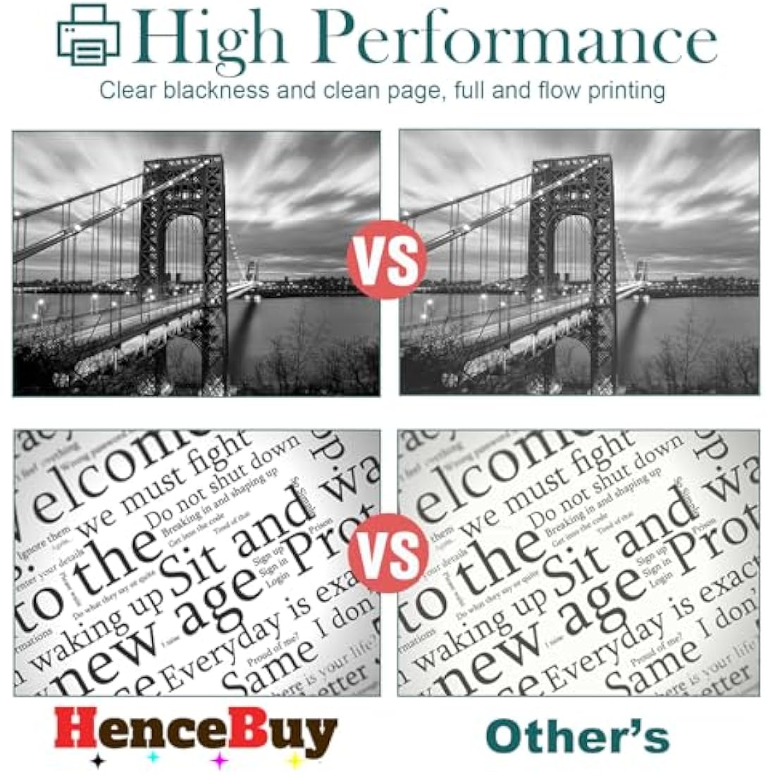 HenceBuy Compatible Xerox C310 C315 Toner Cartridges - 4-Pack CMYK Set