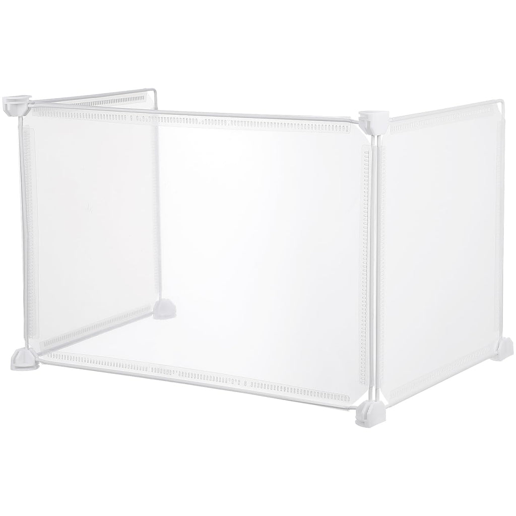 GALPADA Clear Sneeze Guard Board Desktop Area Dividing Board for Desk Partition Portable Countertop Barrier with Stable Base for Office Cashier