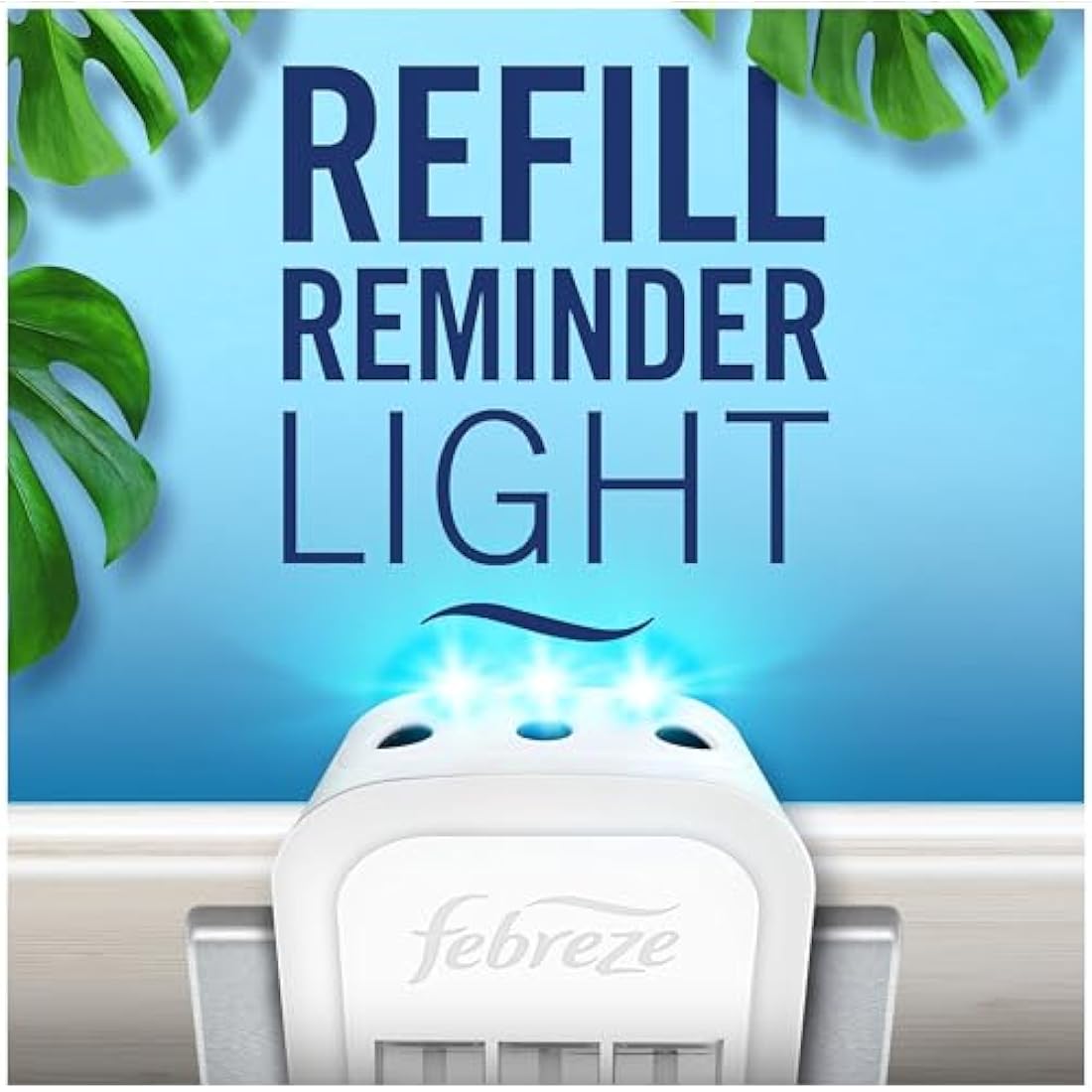 Febreze Unstoppables 3Volution Plug-In Starter Kit | Fresh Scent + 4 Refills