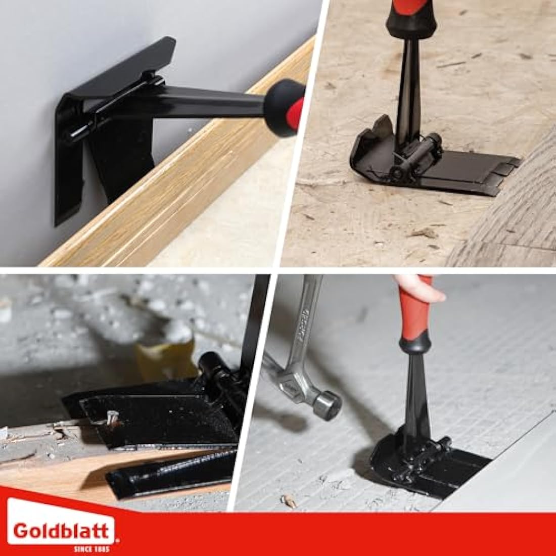 Goldblatt Trim Puller – Carbon Steel Multi-Tool for Baseboard and Molding