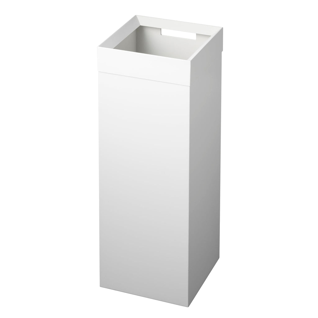 YAMAZAKI Tower Tall Trash Can, white - image 1
