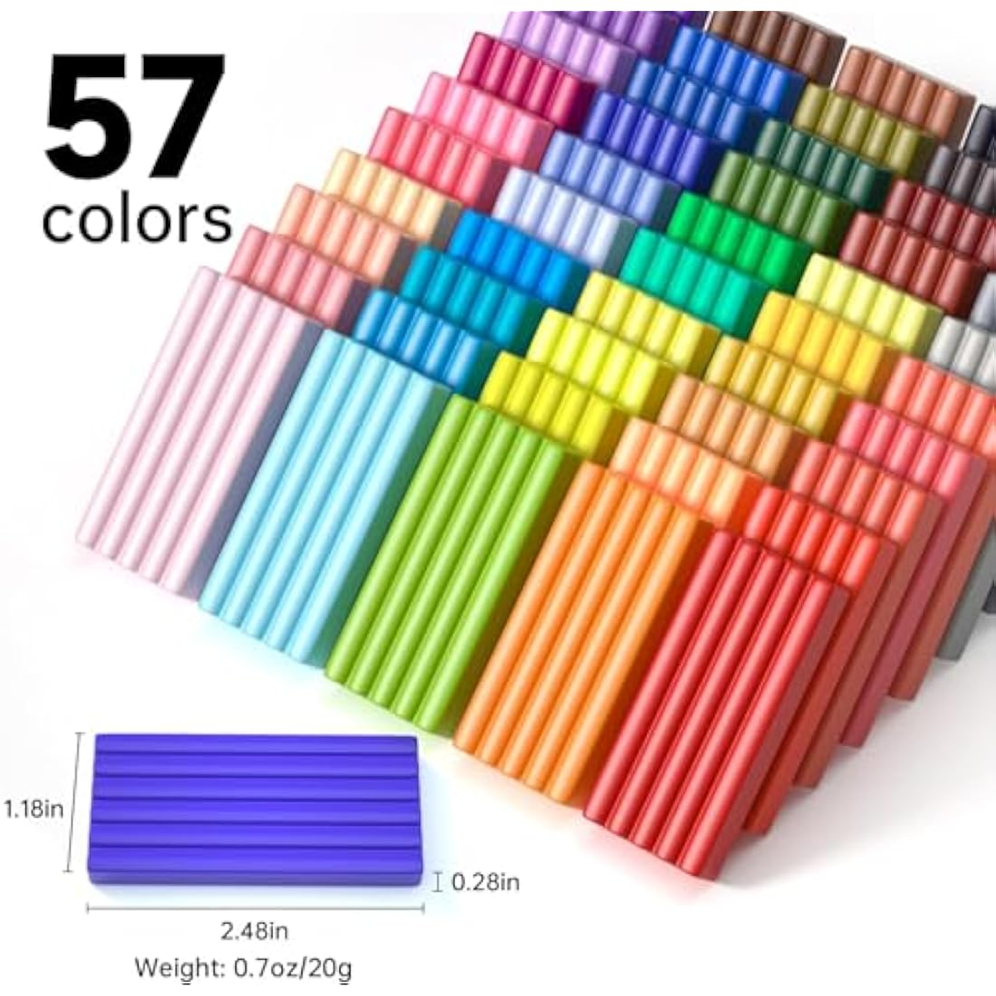 Shuttle Art Polymer Clay Kit – 57 Colors Oven Bake Modeling Clay with Tools