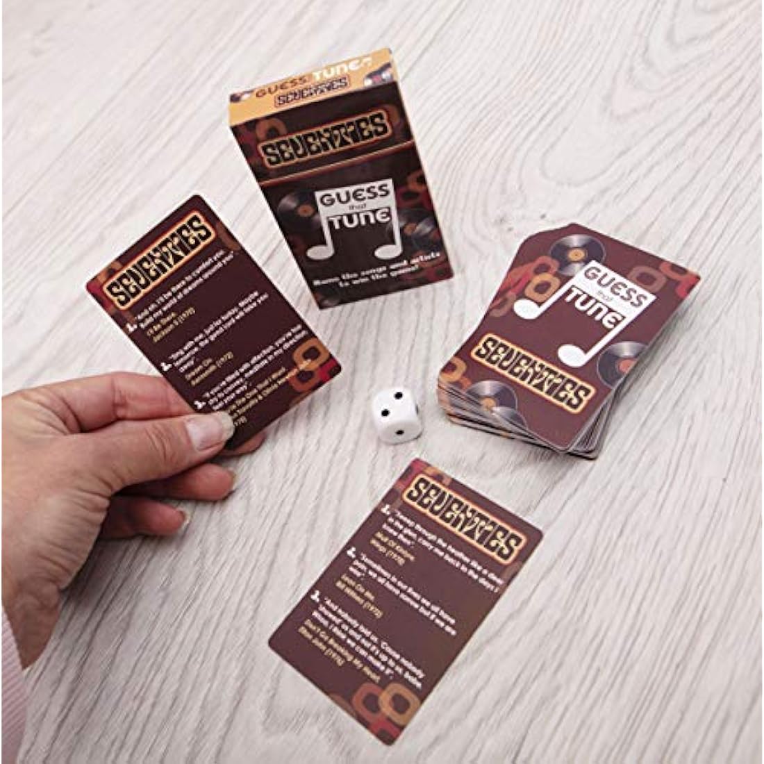 Boxer Gifts 70s Guess That Tune Music Quiz Game – 1970s Trivia Party Game