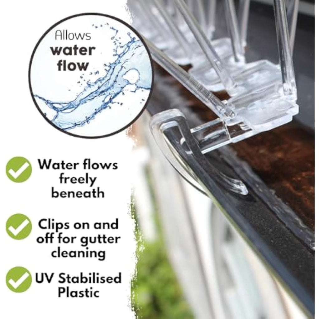Defender Bird Spikes | 3m Gutter Spikes for Pigeons & Seagulls
