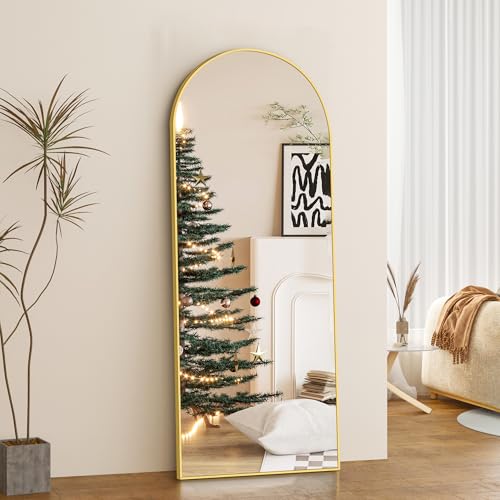 COFENY Arch Full Length Mirror | 165x60cm Gold Aluminum Floor Mirror