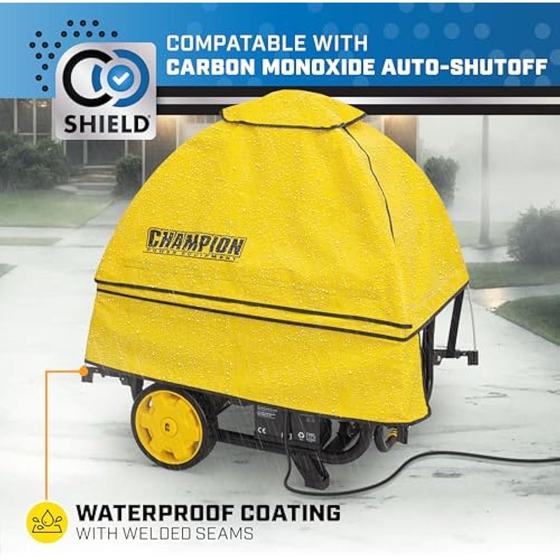 Champion Storm Shield Generator Cover | Waterproof & Windproof Design