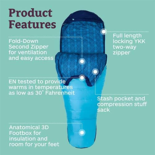 Marmot Women's Trestles 15 Mummy Sleeping Bag – 3-Season Lightweight