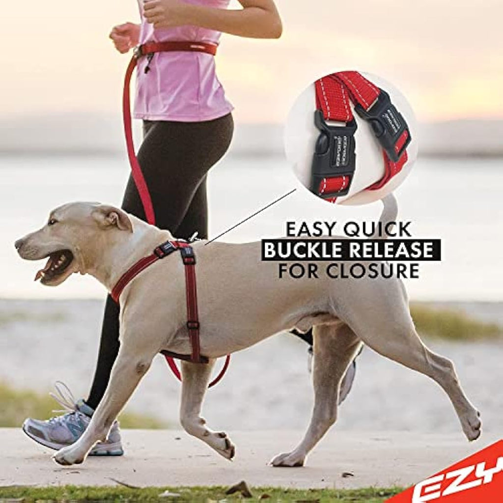 EZYDOG Classic Chest Plate Dog Harness | Reflective No Pull - Denim
