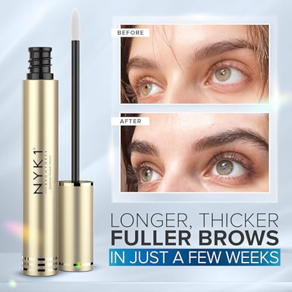 NYK1 BrowForce Eyebrow Growth Serum - 8ml XL for Thicker Fuller Brows