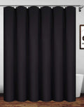 Homehold Waterproof Polyester Shower Curtain | Black, 180 x 220cm