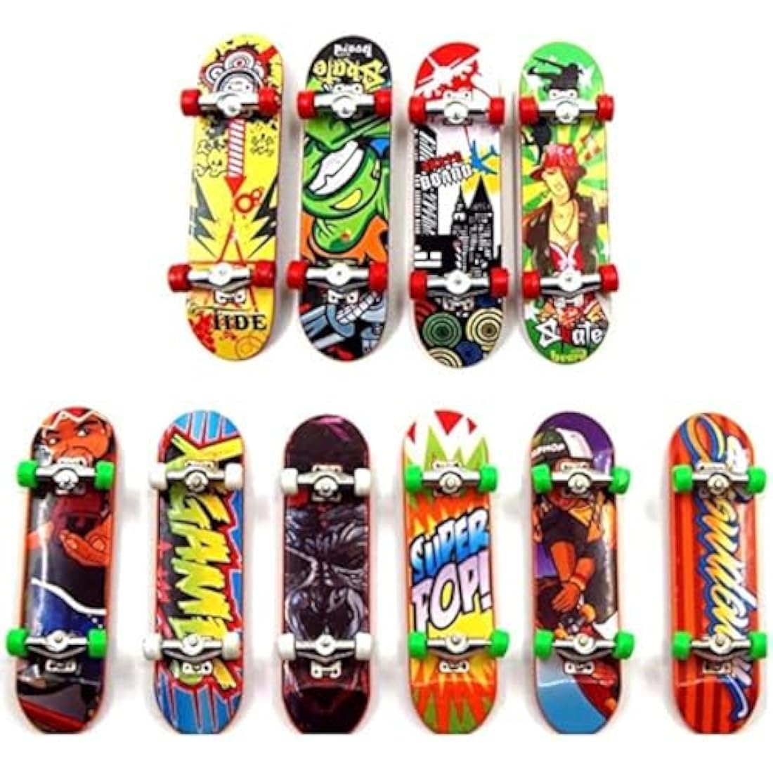 Jolof Store Mini Fingerboard Skateboard Set – 6pcs Alloy Skill Toys