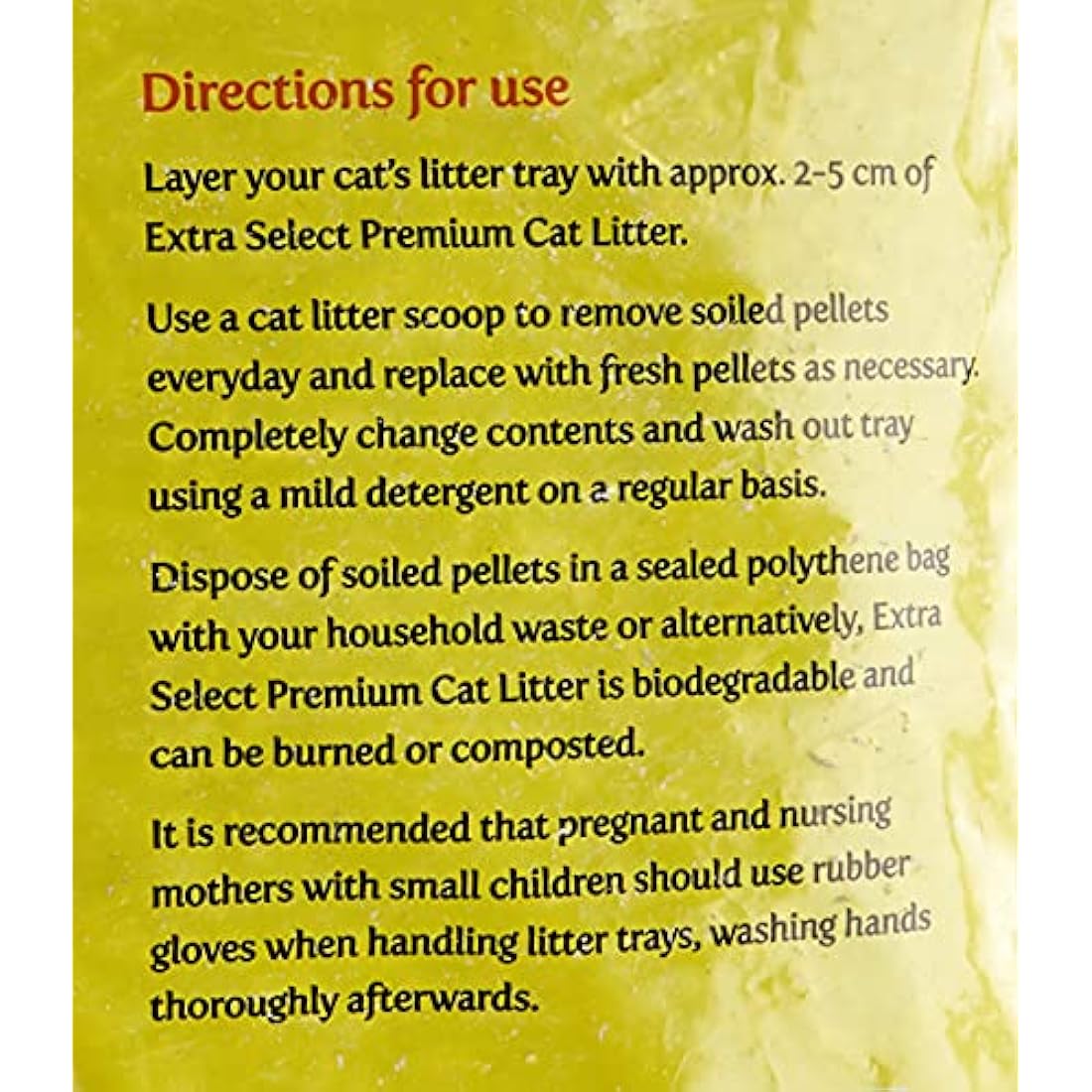 Extra Select Wood Cat Litter – 30L Biodegradable Pine Pellets