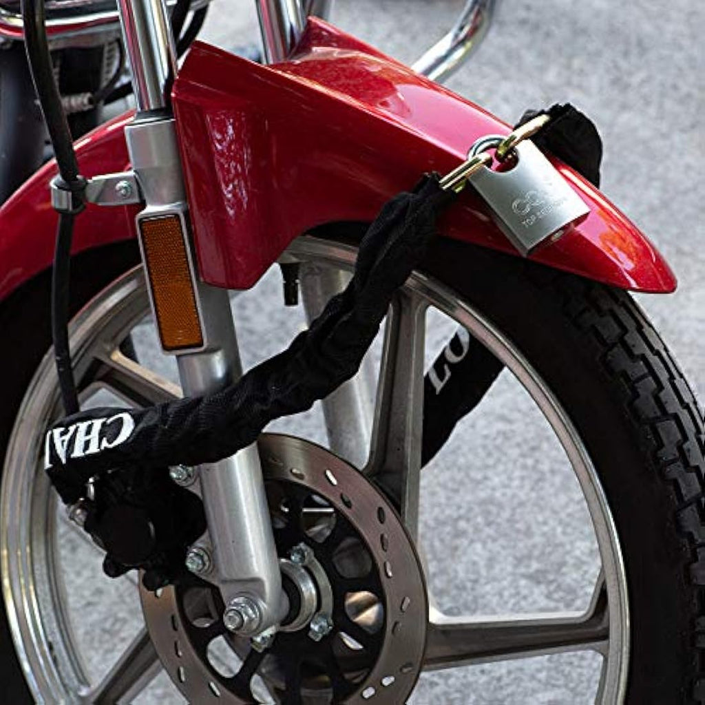 Heavy Duty Motorcycle Chain Lock – 1.1M Steel Bike Padlock