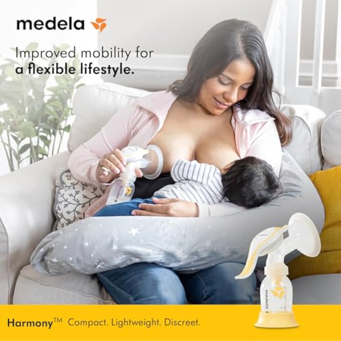 Medela Harmony Manual Breast Pump | Portable 2-Phase Expression Design