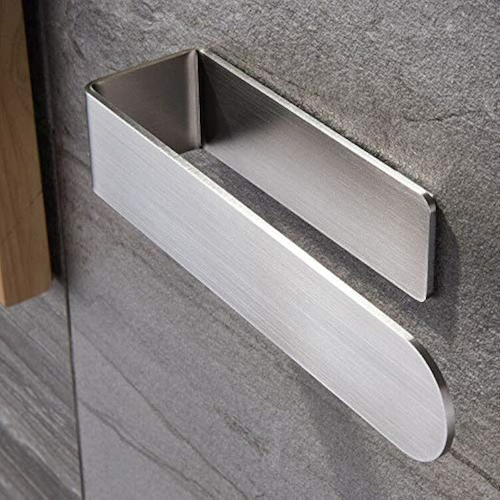 YIGII Self Adhesive Hand Towel Holder | Brushed Stainless Steel Ring