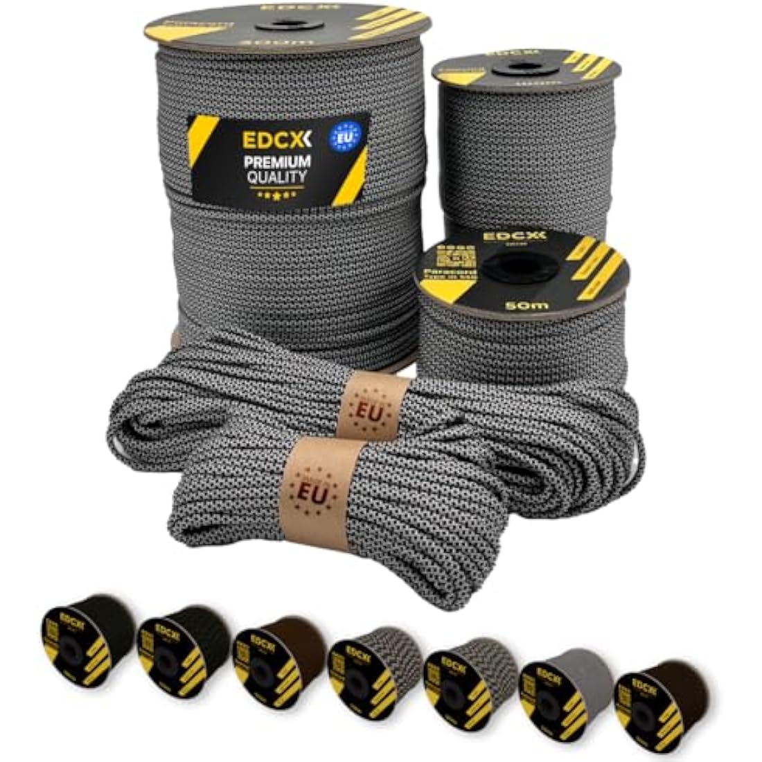 EDCX 550 Paracord – 4mm 7-Strand Nylon Rope for Camping and DIY