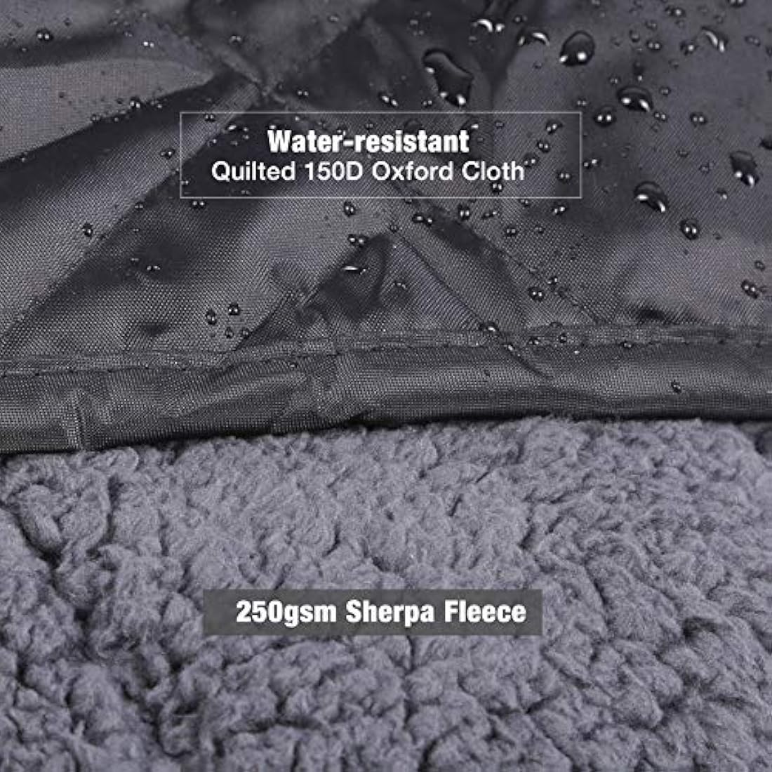 REDCAMP Large Sherpa Outdoor Blanket | Windproof Stadium Blanket 79x79