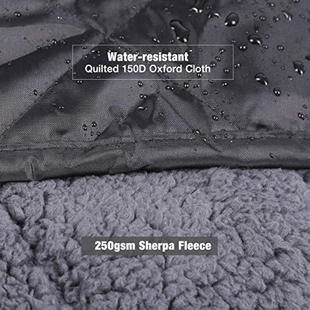 REDCAMP Large Waterproof Camping Blanket – Sherpa Lined Outdoor Throw