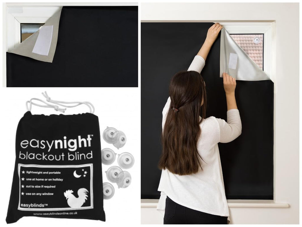 Easynight Portable Travel Blackout Blind | XXL Light Blocking Fabric
