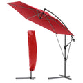 VOUNOT 3m Cantilever Garden Parasol – Red Banana Patio Umbrella