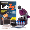 Levenhuk LabZZ M101 Amethyst Kids Microscope Science Kit – 640x STEM Toy