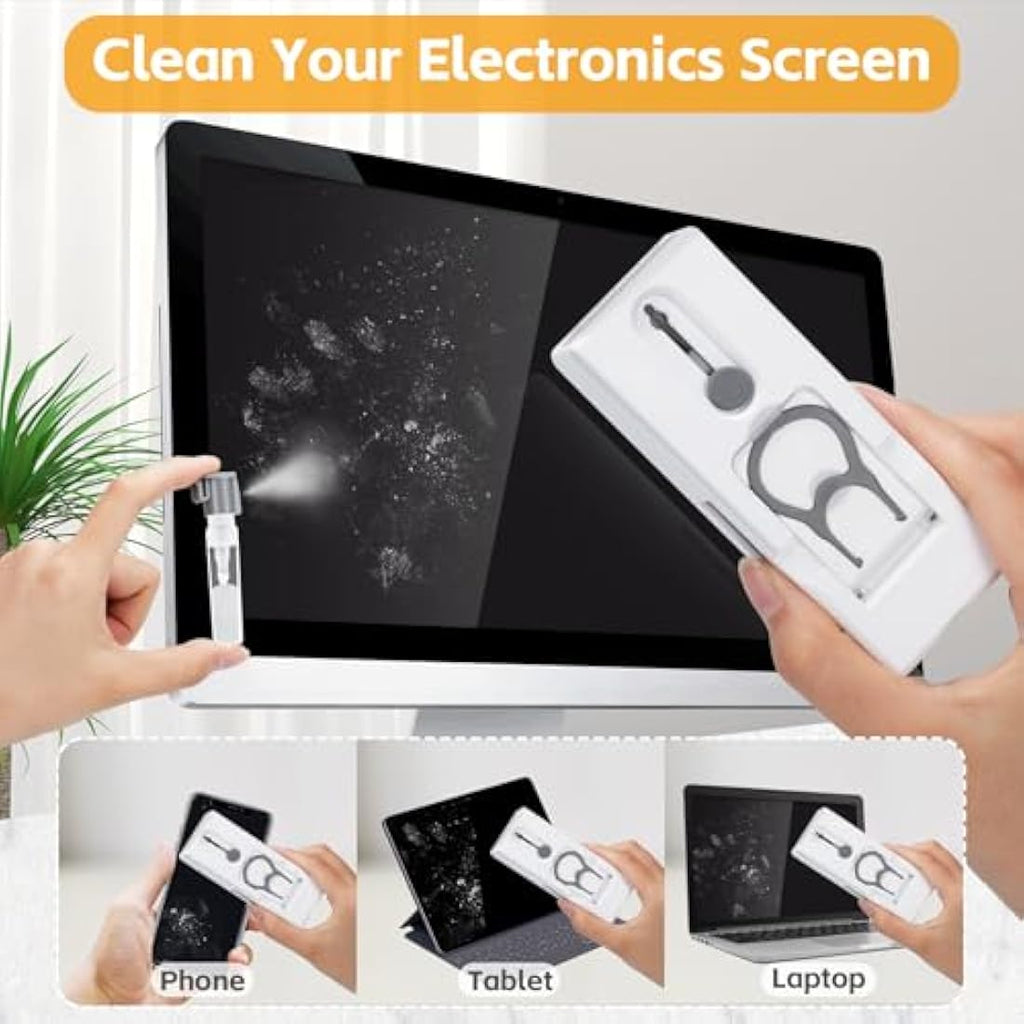 Alyvisun 11-in-1 Keyboard Cleaning Kit | Laptop & Phone Cleaner, Grey