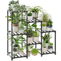 Bamworld 7-Tier Bamboo Plant Stand – Indoor Outdoor Ladder Shelf